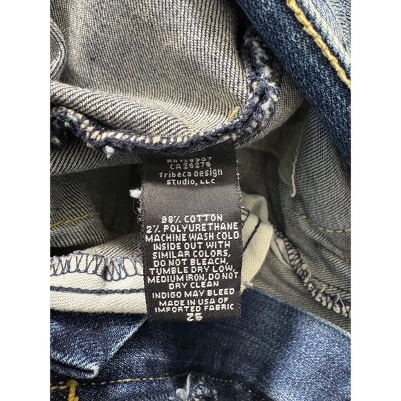 NILI LOTAN Emerson Mid-Rise Barrel-Leg Jeans-sz 25 - Picture 12 of 12